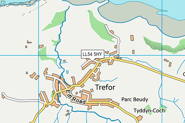 LL54 5HY map - OS VectorMap District (Ordnance Survey) LL54 5HY map - OS VectorMap District (Ordnance Survey)
