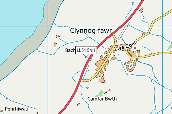 LL54 5NH map - OS VectorMap District (Ordnance Survey) LL54 5NH map - OS VectorMap District (Ordnance Survey)