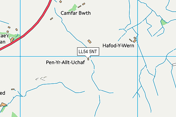 LL54 5NT map - OS VectorMap District (Ordnance Survey) LL54 5NT map - OS VectorMap District (Ordnance Survey)