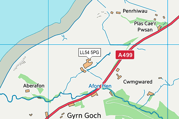 LL54 5PG map - OS VectorMap District (Ordnance Survey) LL54 5PG map - OS VectorMap District (Ordnance Survey)
