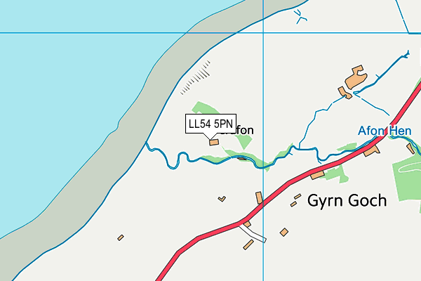LL54 5PN map - OS VectorMap District (Ordnance Survey) LL54 5PN map - OS VectorMap District (Ordnance Survey)