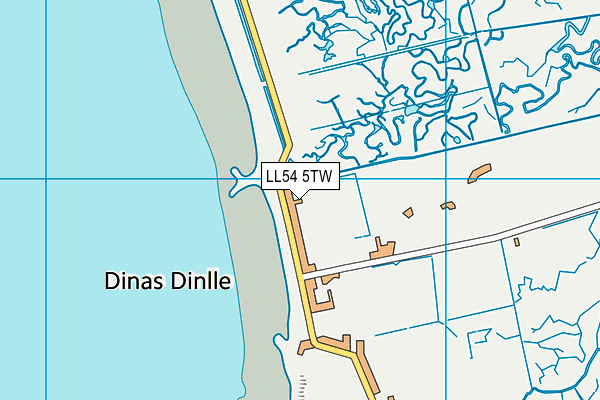 LL54 5TW map - OS VectorMap District (Ordnance Survey) LL54 5TW map - OS VectorMap District (Ordnance Survey)