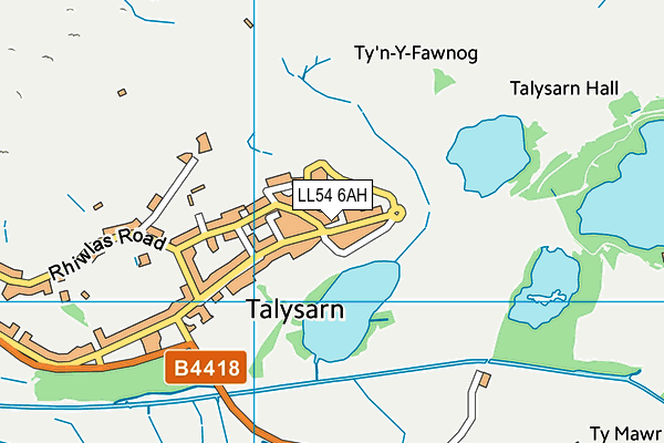 LL54 6AH map - OS VectorMap District (Ordnance Survey) LL54 6AH map - OS VectorMap District (Ordnance Survey)