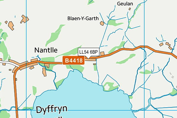LL54 6BP map - OS VectorMap District (Ordnance Survey) LL54 6BP map - OS VectorMap District (Ordnance Survey)