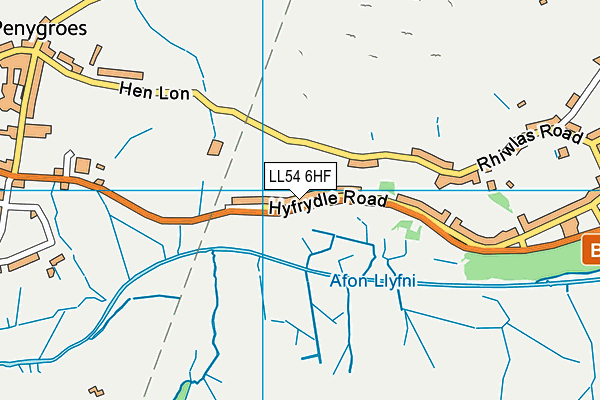 LL54 6HF map - OS VectorMap District (Ordnance Survey) LL54 6HF map - OS VectorMap District (Ordnance Survey)
