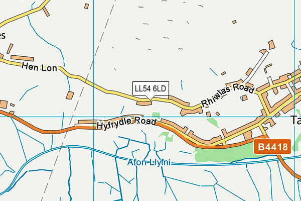 LL54 6LD map - OS VectorMap District (Ordnance Survey) LL54 6LD map - OS VectorMap District (Ordnance Survey)