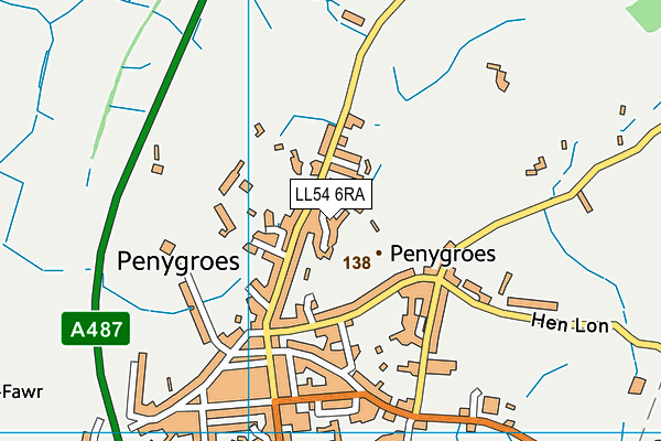 LL54 6RA map - OS VectorMap District (Ordnance Survey) LL54 6RA map - OS VectorMap District (Ordnance Survey)