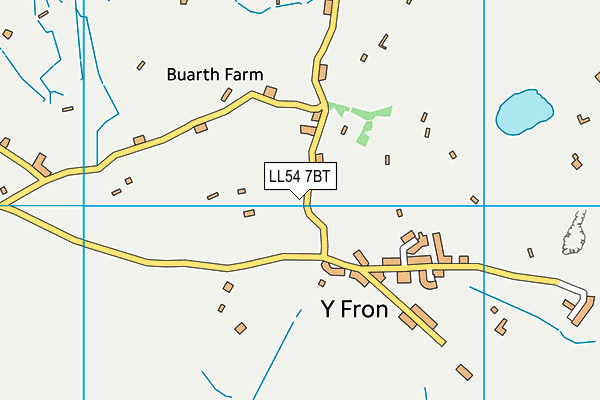 LL54 7BT map - OS VectorMap District (Ordnance Survey) LL54 7BT map - OS VectorMap District (Ordnance Survey)
