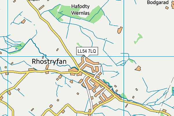 LL54 7LQ map - OS VectorMap District (Ordnance Survey) LL54 7LQ map - OS VectorMap District (Ordnance Survey)