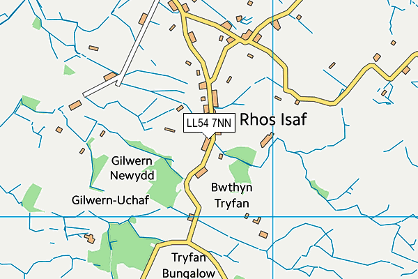 LL54 7NN map - OS VectorMap District (Ordnance Survey) LL54 7NN map - OS VectorMap District (Ordnance Survey)