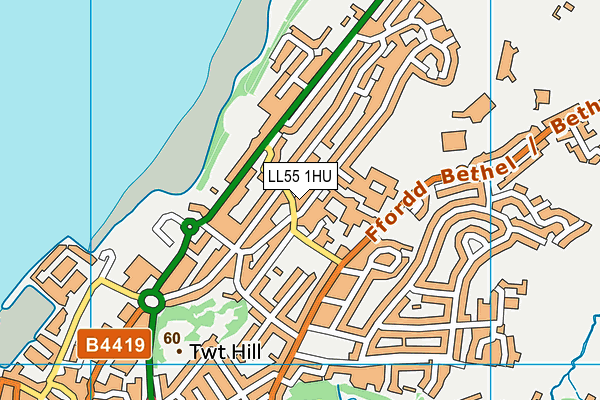 LL55 1HU map - OS VectorMap District (Ordnance Survey) LL55 1HU map - OS VectorMap District (Ordnance Survey)