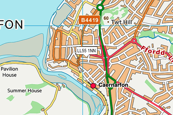 LL55 1NN map - OS VectorMap District (Ordnance Survey) LL55 1NN map - OS VectorMap District (Ordnance Survey)