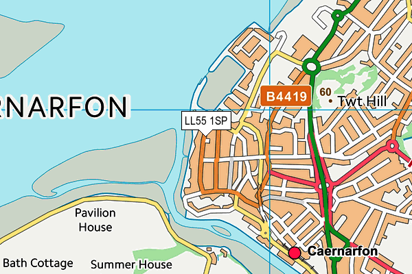 LL55 1SP map - OS VectorMap District (Ordnance Survey) LL55 1SP map - OS VectorMap District (Ordnance Survey)