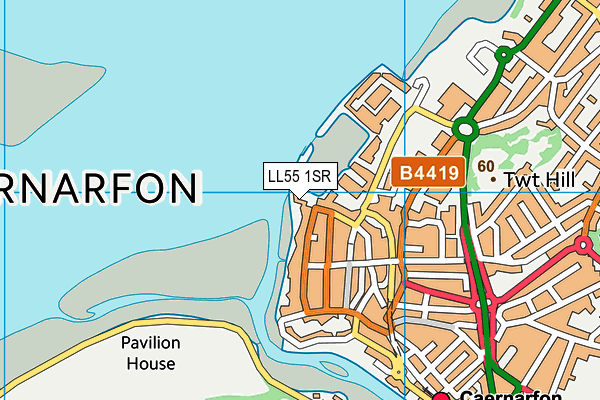 LL55 1SR map - OS VectorMap District (Ordnance Survey) LL55 1SR map - OS VectorMap District (Ordnance Survey)