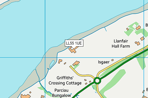 LL55 1UE map - OS VectorMap District (Ordnance Survey) LL55 1UE map - OS VectorMap District (Ordnance Survey)