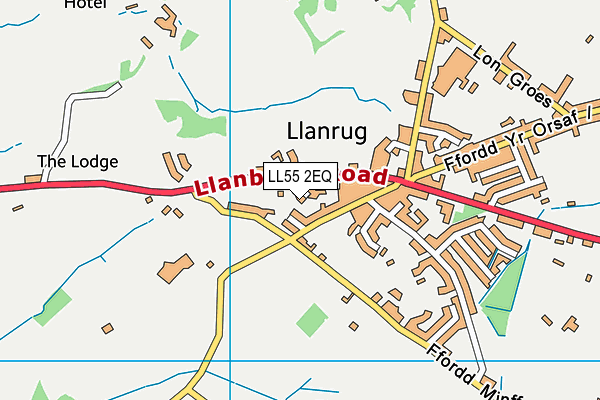 LL55 2EQ map - OS VectorMap District (Ordnance Survey) LL55 2EQ map - OS VectorMap District (Ordnance Survey)
