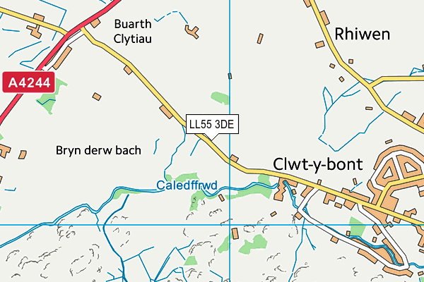 LL55 3DE map - OS VectorMap District (Ordnance Survey) LL55 3DE map - OS VectorMap District (Ordnance Survey)