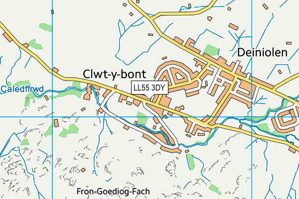 LL55 3DY map - OS VectorMap District (Ordnance Survey) LL55 3DY map - OS VectorMap District (Ordnance Survey)