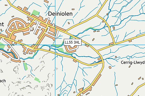 LL55 3HL map - OS VectorMap District (Ordnance Survey) LL55 3HL map - OS VectorMap District (Ordnance Survey)