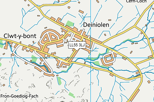 LL55 3LJ map - OS VectorMap District (Ordnance Survey) LL55 3LJ map - OS VectorMap District (Ordnance Survey)