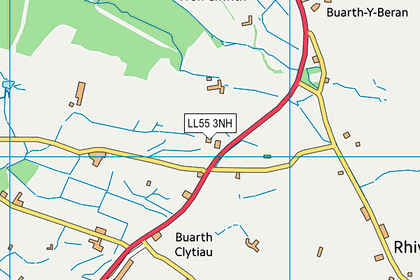 LL55 3NH map - OS VectorMap District (Ordnance Survey) LL55 3NH map - OS VectorMap District (Ordnance Survey)