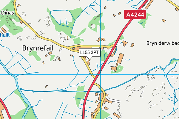 LL55 3PT map - OS VectorMap District (Ordnance Survey) LL55 3PT map - OS VectorMap District (Ordnance Survey)