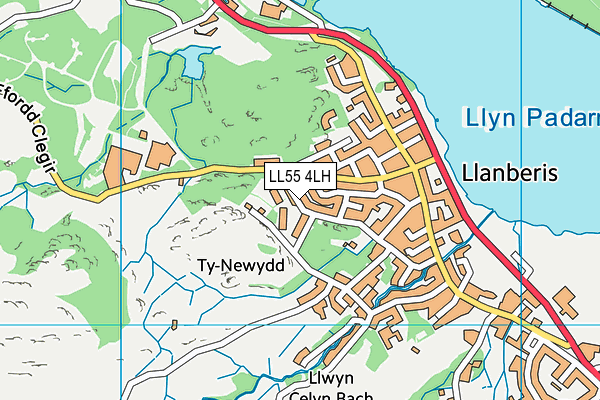 LL55 4LH map - OS VectorMap District (Ordnance Survey) LL55 4LH map - OS VectorMap District (Ordnance Survey)