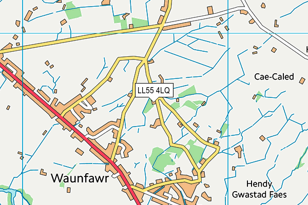 LL55 4LQ map - OS VectorMap District (Ordnance Survey) LL55 4LQ map - OS VectorMap District (Ordnance Survey)