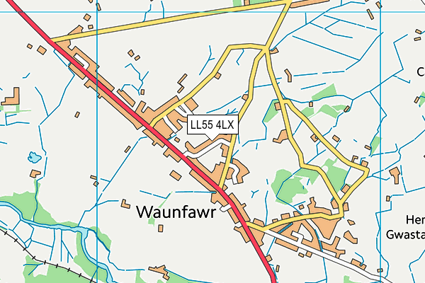 LL55 4LX map - OS VectorMap District (Ordnance Survey) LL55 4LX map - OS VectorMap District (Ordnance Survey)