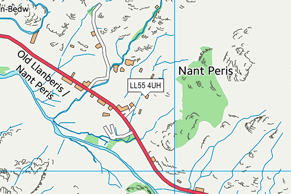 LL55 4UH map - OS VectorMap District (Ordnance Survey) LL55 4UH map - OS VectorMap District (Ordnance Survey)