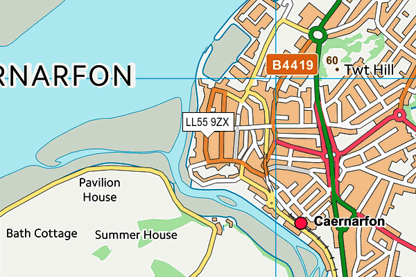 LL55 9ZX map - OS VectorMap District (Ordnance Survey) LL55 9ZX map - OS VectorMap District (Ordnance Survey)