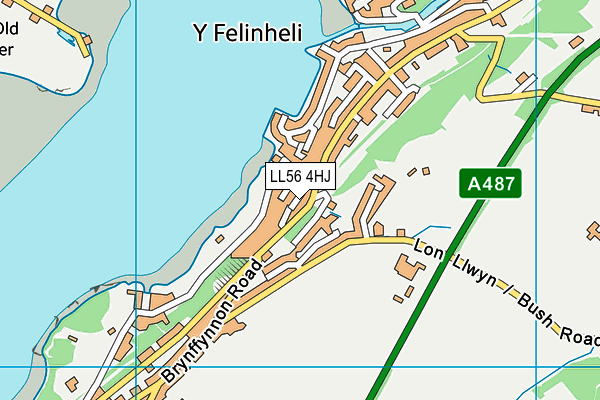 LL56 4HJ map - OS VectorMap District (Ordnance Survey) LL56 4HJ map - OS VectorMap District (Ordnance Survey)