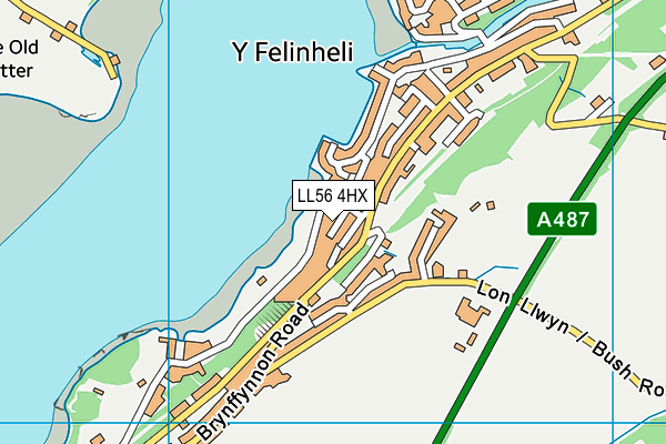 LL56 4HX map - OS VectorMap District (Ordnance Survey) LL56 4HX map - OS VectorMap District (Ordnance Survey)