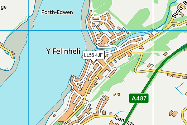 LL56 4JF map - OS VectorMap District (Ordnance Survey) LL56 4JF map - OS VectorMap District (Ordnance Survey)