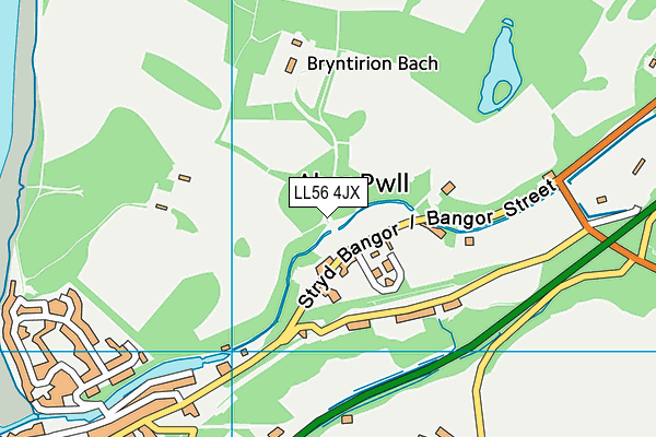 LL56 4JX map - OS VectorMap District (Ordnance Survey) LL56 4JX map - OS VectorMap District (Ordnance Survey)