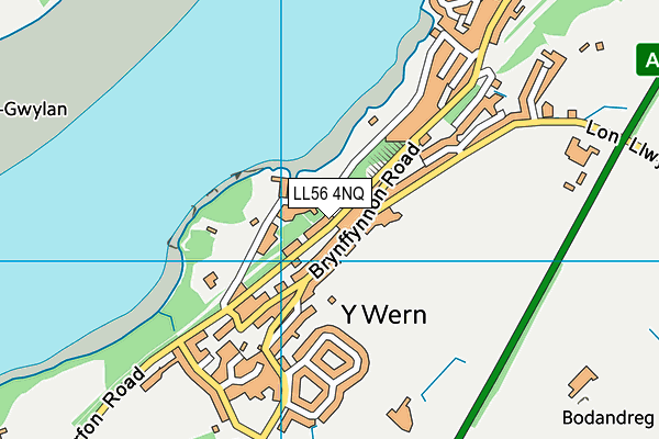 LL56 4NQ map - OS VectorMap District (Ordnance Survey) LL56 4NQ map - OS VectorMap District (Ordnance Survey)