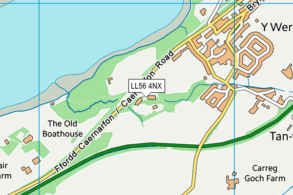LL56 4NX map - OS VectorMap District (Ordnance Survey) LL56 4NX map - OS VectorMap District (Ordnance Survey)