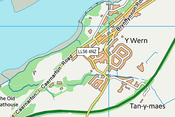 LL56 4NZ map - OS VectorMap District (Ordnance Survey) LL56 4NZ map - OS VectorMap District (Ordnance Survey)