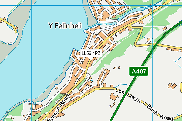 LL56 4PZ map - OS VectorMap District (Ordnance Survey) LL56 4PZ map - OS VectorMap District (Ordnance Survey)