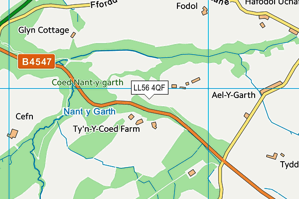 LL56 4QF map - OS VectorMap District (Ordnance Survey) LL56 4QF map - OS VectorMap District (Ordnance Survey)
