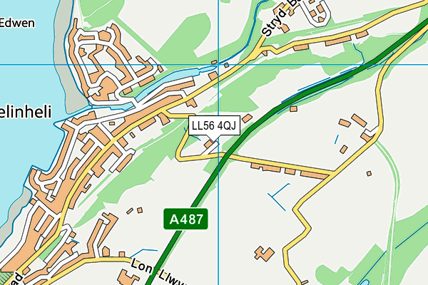 LL56 4QJ map - OS VectorMap District (Ordnance Survey) LL56 4QJ map - OS VectorMap District (Ordnance Survey)