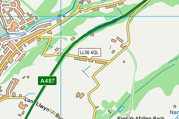 LL56 4QL map - OS VectorMap District (Ordnance Survey) LL56 4QL map - OS VectorMap District (Ordnance Survey)