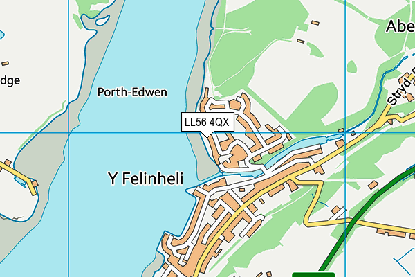 LL56 4QX map - OS VectorMap District (Ordnance Survey)