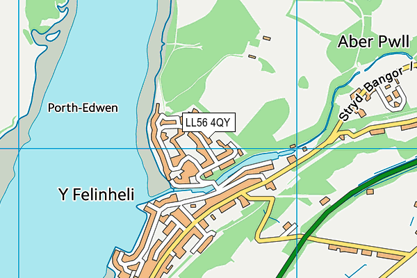 LL56 4QY map - OS VectorMap District (Ordnance Survey) LL56 4QY map - OS VectorMap District (Ordnance Survey)