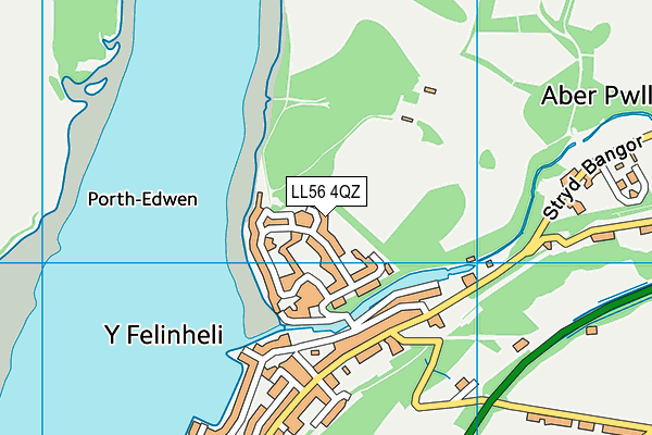 LL56 4QZ map - OS VectorMap District (Ordnance Survey)
