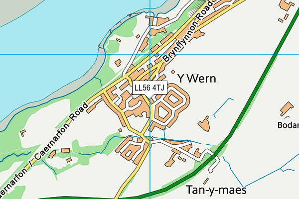 LL56 4TJ map - OS VectorMap District (Ordnance Survey) LL56 4TJ map - OS VectorMap District (Ordnance Survey)