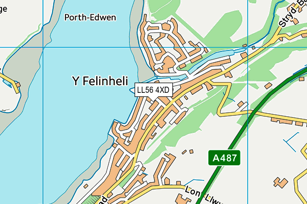 LL56 4XD map - OS VectorMap District (Ordnance Survey) LL56 4XD map - OS VectorMap District (Ordnance Survey)