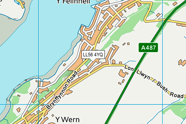 LL56 4YQ map - OS VectorMap District (Ordnance Survey) LL56 4YQ map - OS VectorMap District (Ordnance Survey)