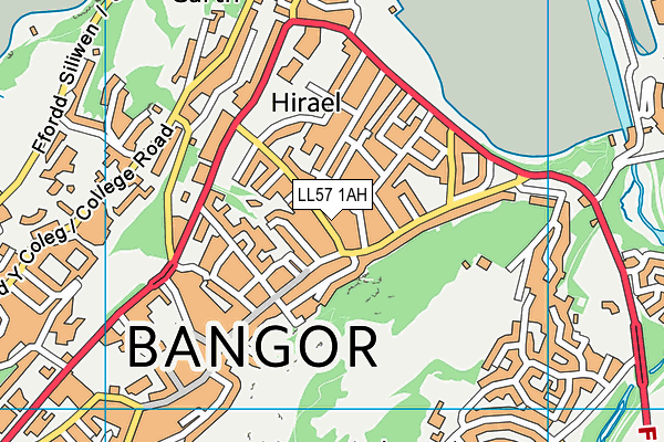 LL57 1AH map - OS VectorMap District (Ordnance Survey) LL57 1AH map - OS VectorMap District (Ordnance Survey)