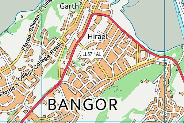 LL57 1AL map - OS VectorMap District (Ordnance Survey) LL57 1AL map - OS VectorMap District (Ordnance Survey)
